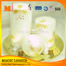 6 Inch Multi-colored Pillar Art Candle